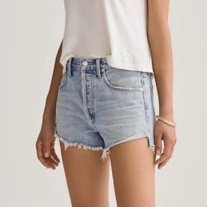 Agolde Parker Vintage Cut Off Short in Riptide